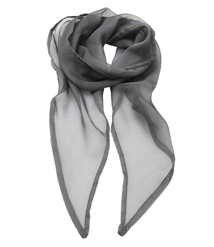 Premier 'Colours' Chiffon Scarf in ONE Sage by Premier — Custom branded clothing by Print Press, featuring premium embroidery produced in our specialist print lab in the UK.