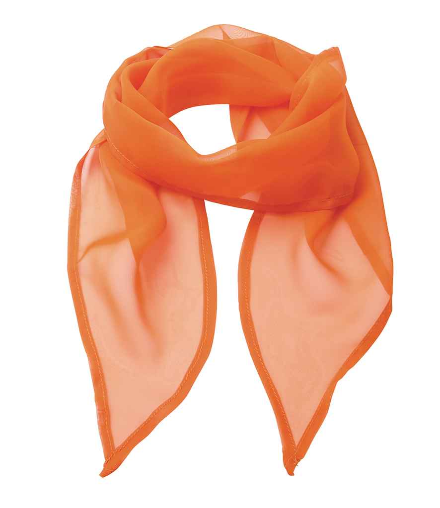 Premier 'Colours' Chiffon Scarf in ONE Terracotta by Premier — Custom branded clothing by Print Press, featuring premium embroidery produced in our specialist print lab in the UK.