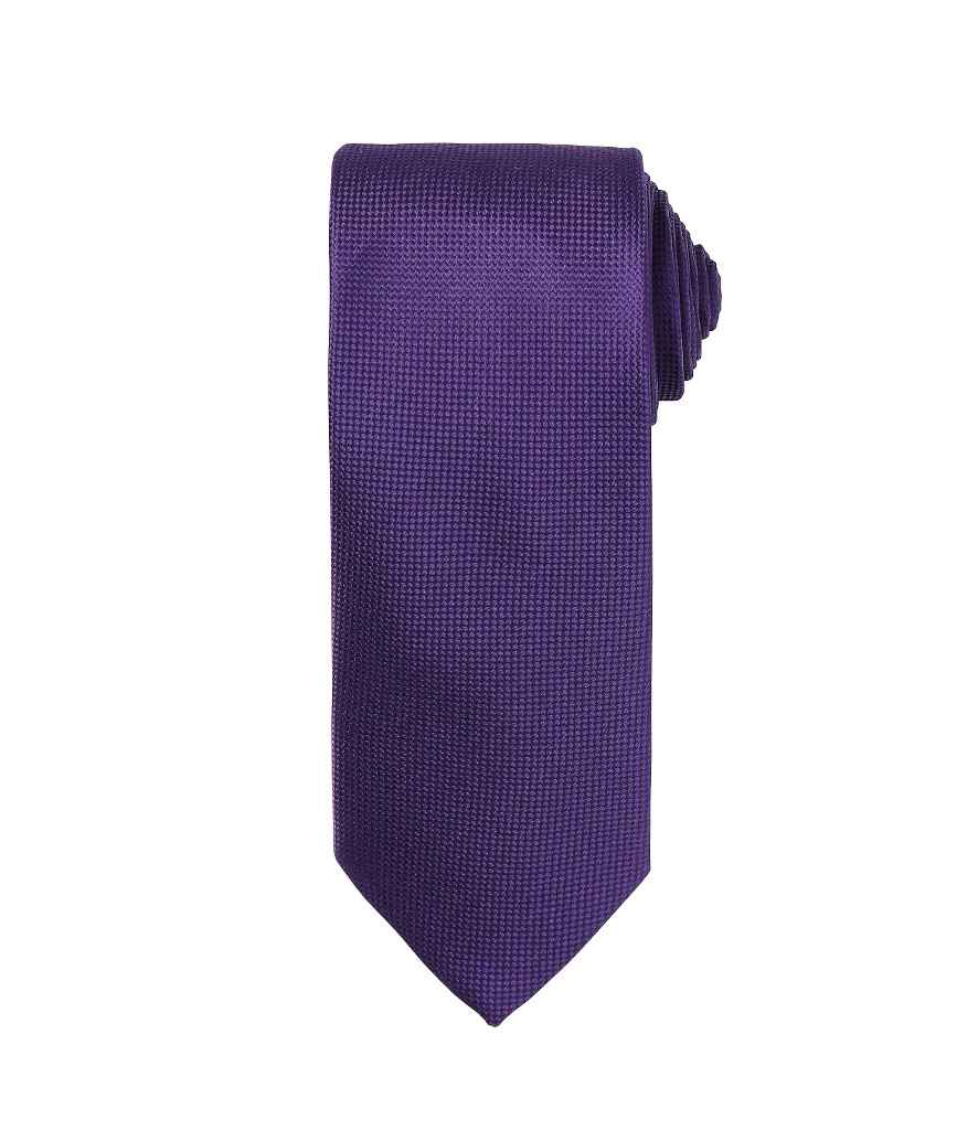 Premier Micro Waffle Tie in ONE Purple by Premier — Custom branded clothing by Print Press, featuring premium embroidery produced in our specialist print lab in the UK.
