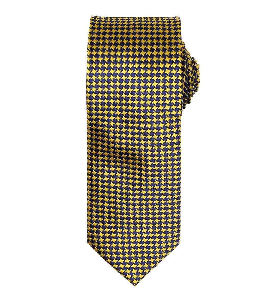 Premier Puppy Tooth Tie in ONE Gold by Premier — Custom branded clothing by Print Press, featuring premium embroidery produced in our specialist print lab in the UK.