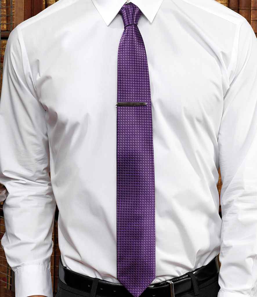 Premier Puppy Tooth Tie in ONE Purple by Premier — Custom branded clothing by Print Press, featuring premium embroidery produced in our specialist print lab in the UK.