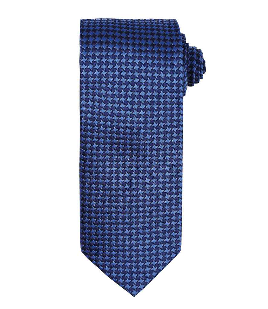 Premier Puppy Tooth Tie in ONE Royal Blue by Premier — Custom branded clothing by Print Press, featuring premium embroidery produced in our specialist print lab in the UK.