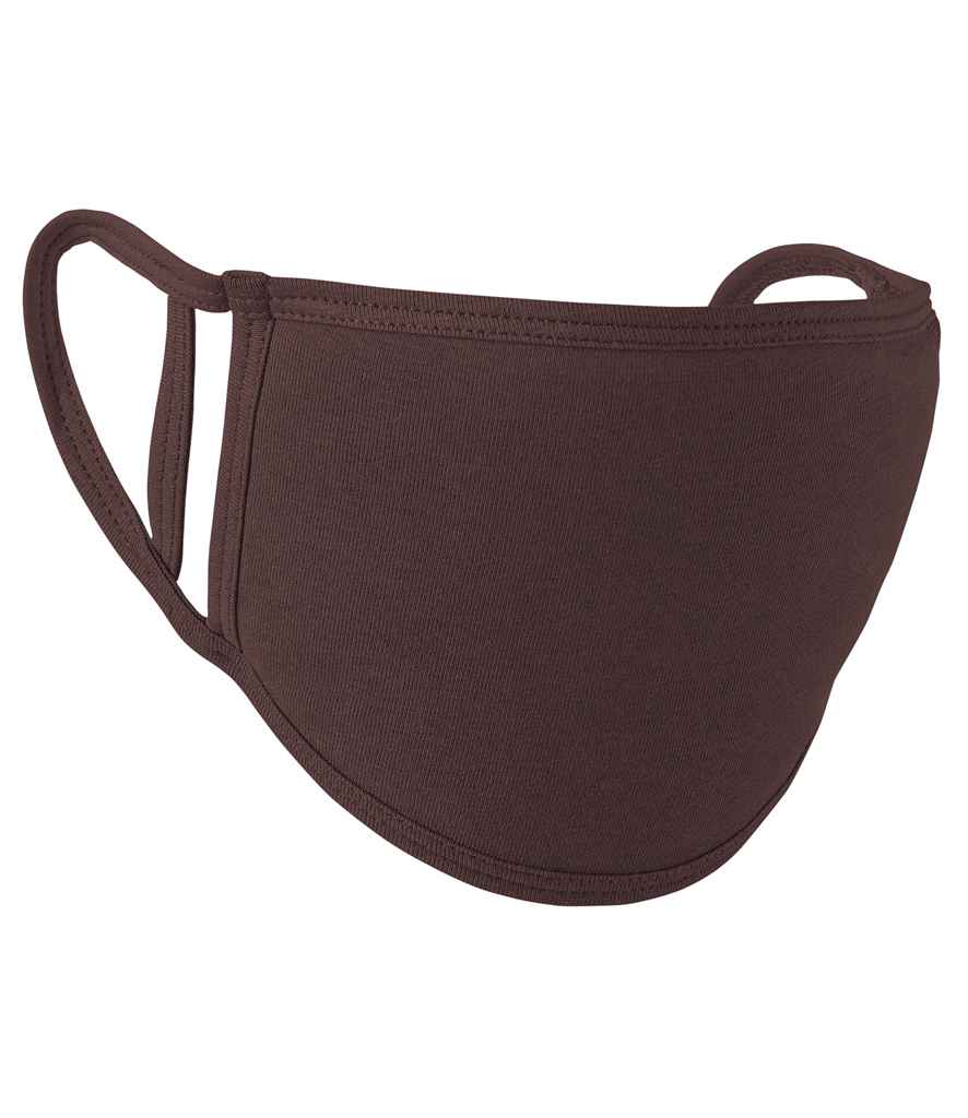 Premier Washable 2-Ply Face Cover - Pack of 5 in ONE Brown by Premier — Custom branded clothing by Print Press, featuring premium embroidery produced in our specialist print lab in the UK.