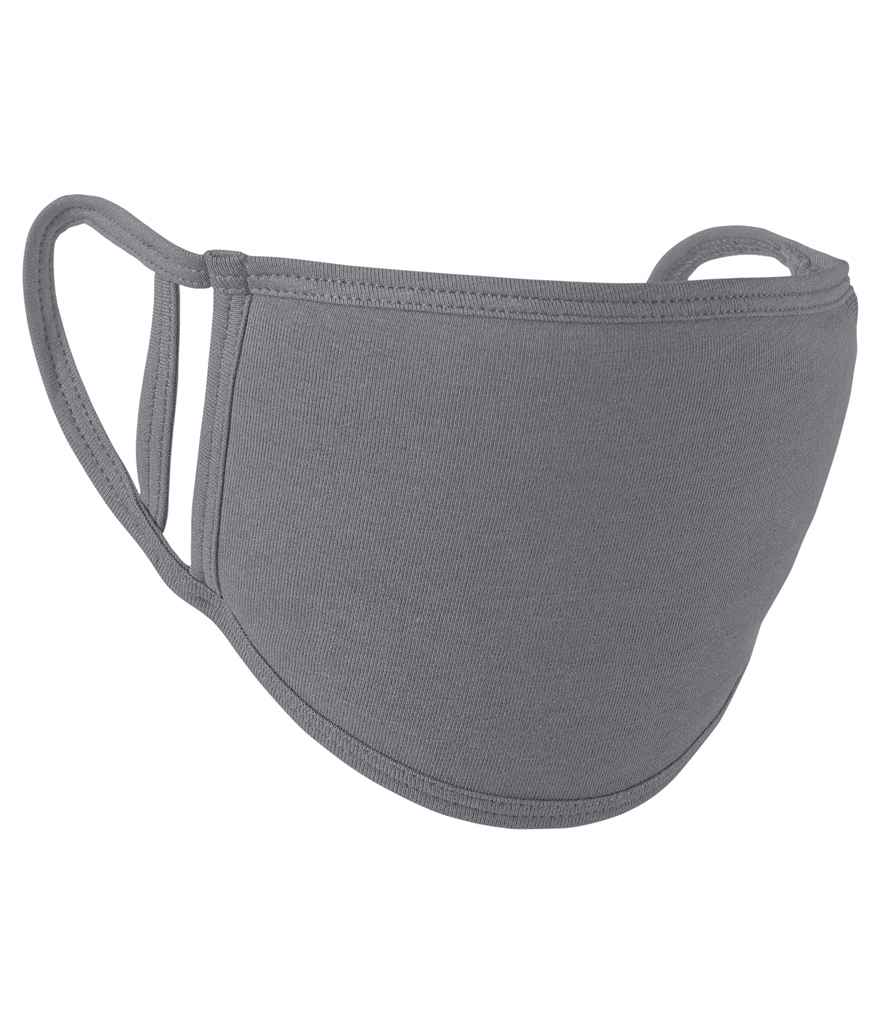 Premier Washable 2-Ply Face Cover - Pack of 5 in ONE Heather Grey by Premier — Custom branded clothing by Print Press, featuring premium embroidery produced in our specialist print lab in the UK.