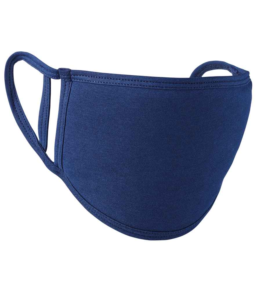Premier Washable 2-Ply Face Cover - Pack of 5 in ONE Navy by Premier — Custom branded clothing by Print Press, featuring premium embroidery produced in our specialist print lab in the UK.