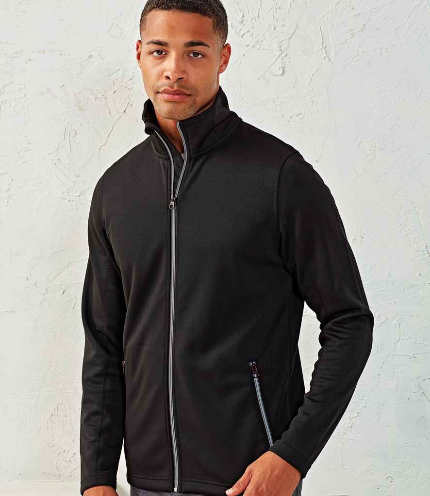 Premier Spun Dyed Sustainable Zip Through Sweat Jacket in Black by Premier — Custom branded clothing by Print Press, featuring premium embroidery produced in our specialist print lab in the UK.