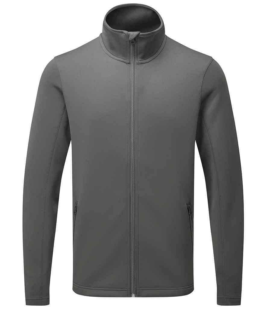 Premier Spun Dyed Sustainable Zip Through Sweat Jacket in Dark Grey by Premier — Custom branded clothing by Print Press, featuring premium embroidery produced in our specialist print lab in the UK.