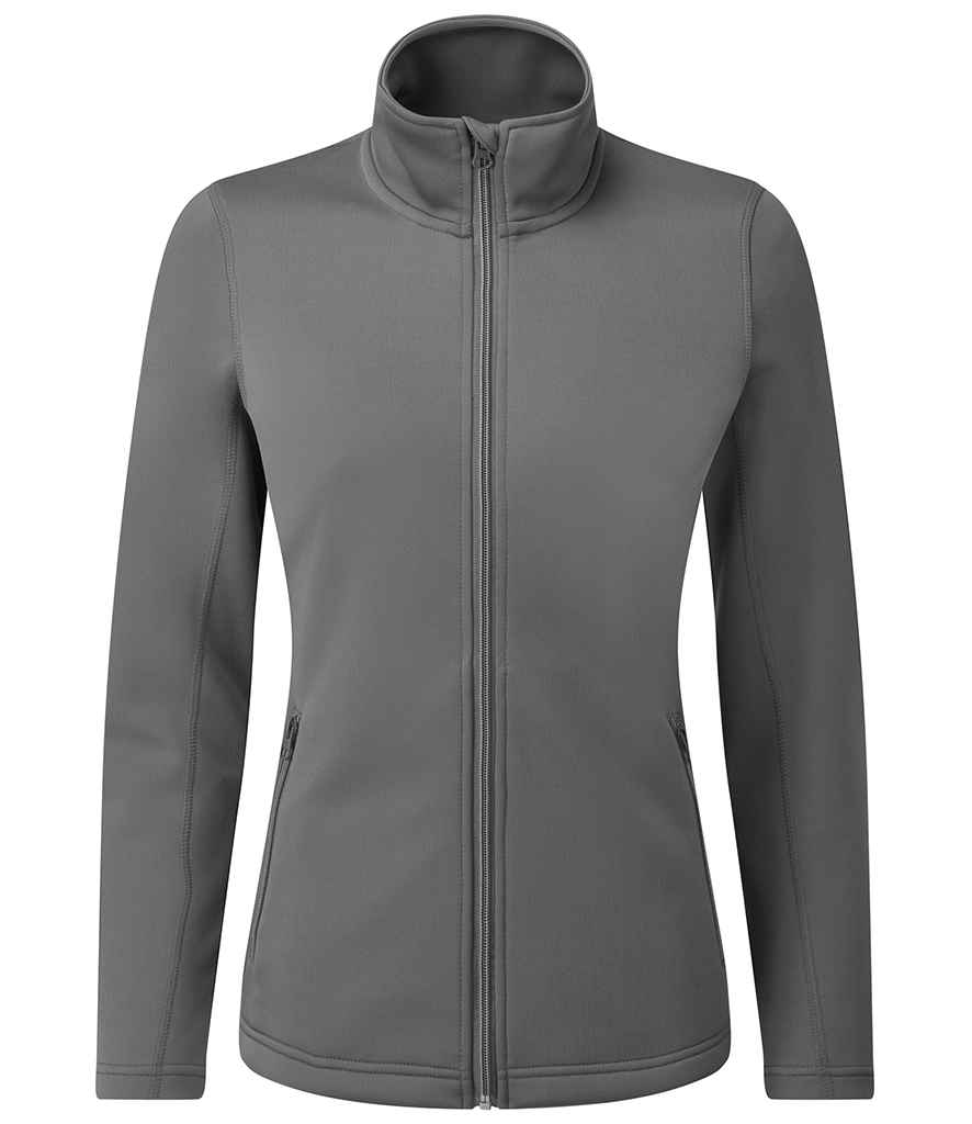 Premier Ladies Spun Dyed Sustainable Zip Through Sweat Jacket in Dark Grey by Premier — Custom branded clothing by Print Press, featuring premium embroidery produced in our specialist print lab in the UK.
