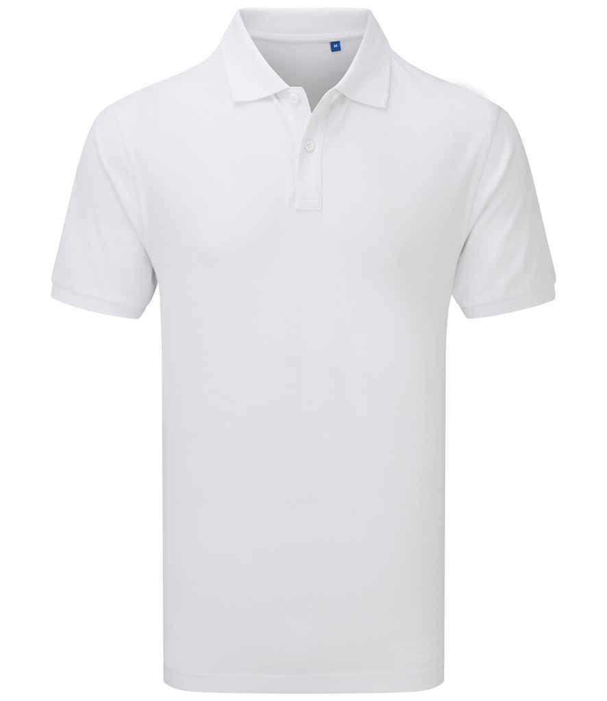 Premier HeiQ Viroblock Unisex Polo Shirt in White by Premier — Custom branded clothing by Print Press, featuring premium embroidery produced in our specialist print lab in the UK.