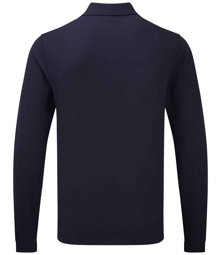 Premier HeiQ Viroblock Unisex Long Sleeve Polo Shirt in by Premier — Custom branded clothing by Print Press, featuring premium embroidery produced in our specialist print lab in the UK.