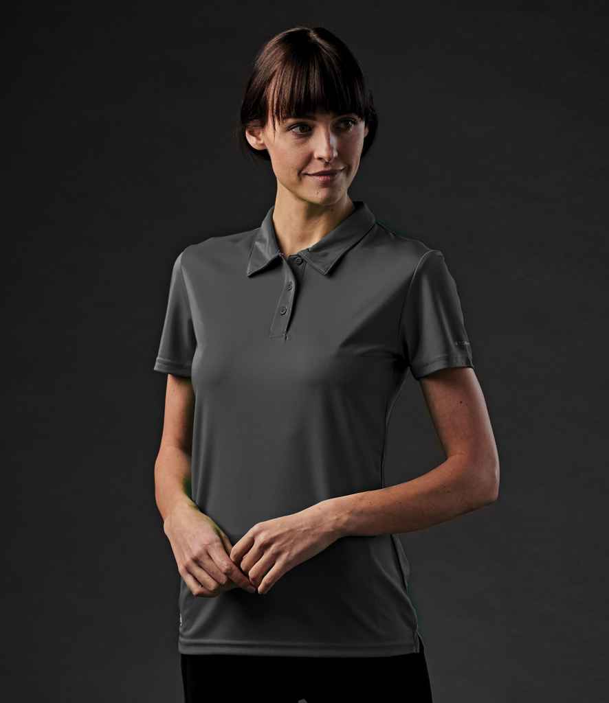 Stormtech Ladies Apollo H2X-DRY Polo Shirt in Graphite Grey by Stormtech — Custom branded clothing by Print Press, featuring premium embroidery produced in our specialist print lab in the UK.