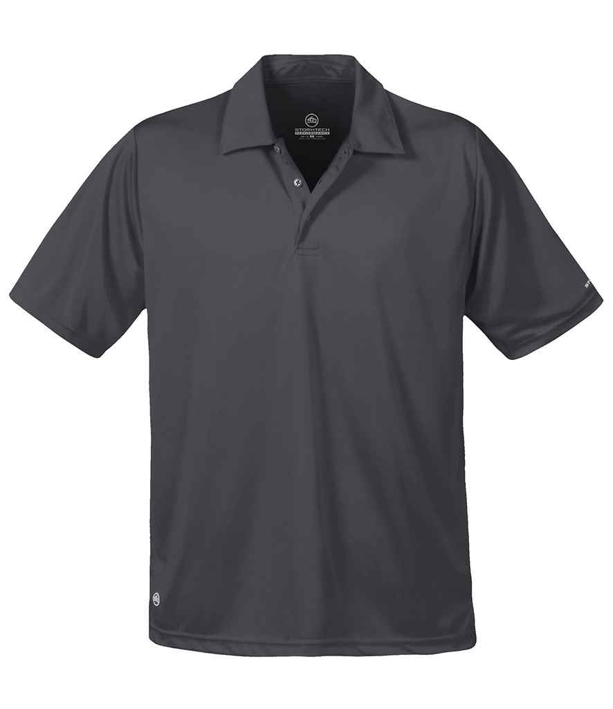 Stormtech Apollo H2X-DRY Polo Shirt in Graphite Grey by Stormtech — Custom branded clothing by Print Press, featuring premium embroidery produced in our specialist print lab in the UK.