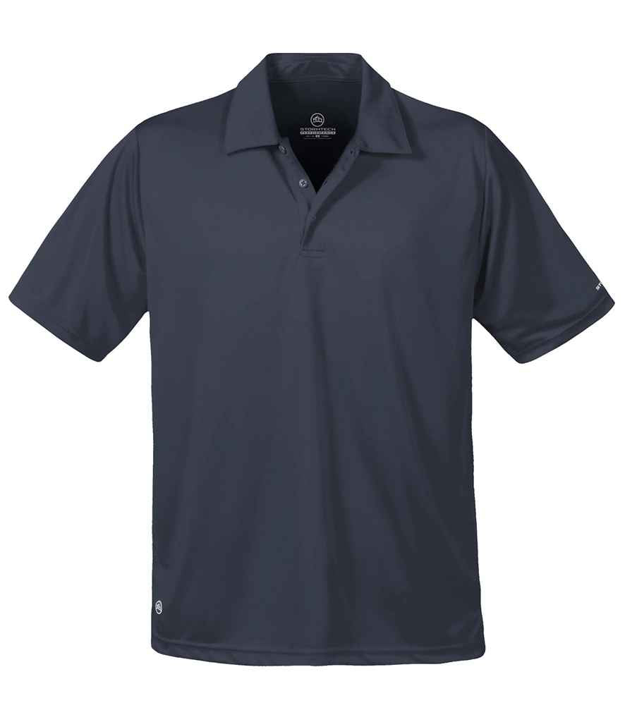 Stormtech Apollo H2X-DRY Polo Shirt in Navy by Stormtech — Custom branded clothing by Print Press, featuring premium embroidery produced in our specialist print lab in the UK.