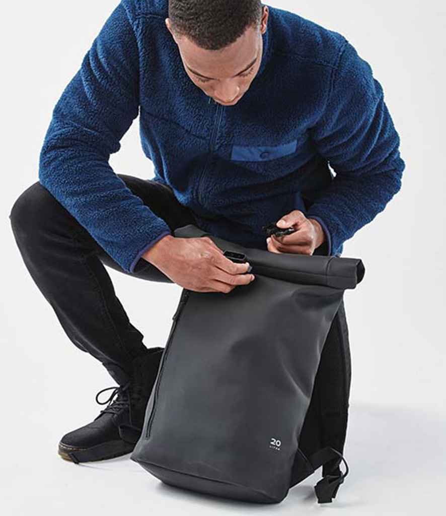 Stormtech Sargasso Backpack in ONE Black by Stormtech — Custom branded clothing by Print Press, featuring premium embroidery produced in our specialist print lab in the UK.