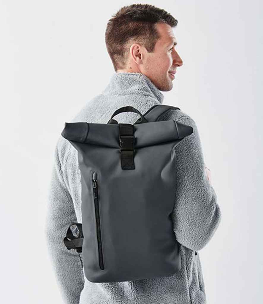 Stormtech Sargasso Backpack in ONE Graphite Grey by Stormtech — Custom branded clothing by Print Press, featuring premium embroidery produced in our specialist print lab in the UK.