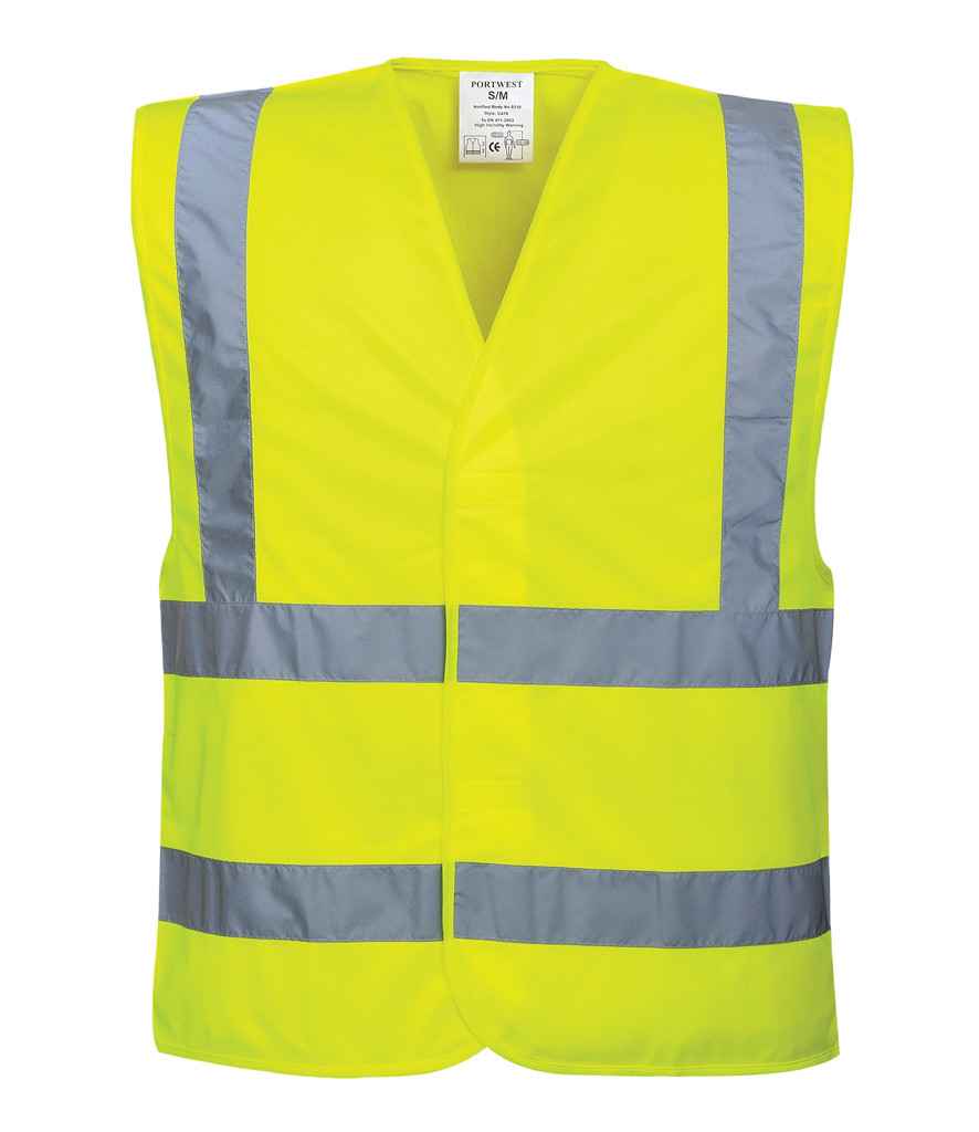 Portwest Hi-Vis Vest in by Portwest — Custom branded clothing by Print Press, featuring premium embroidery produced in our specialist print lab in the UK.