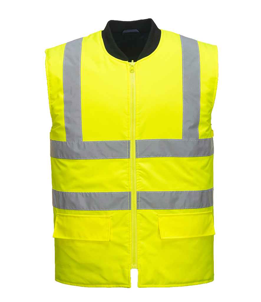 Portwest Hi-Vis 4-in-1 Traffic Jacket in by Portwest — Custom branded clothing by Print Press, featuring premium embroidery produced in our specialist print lab in the UK.