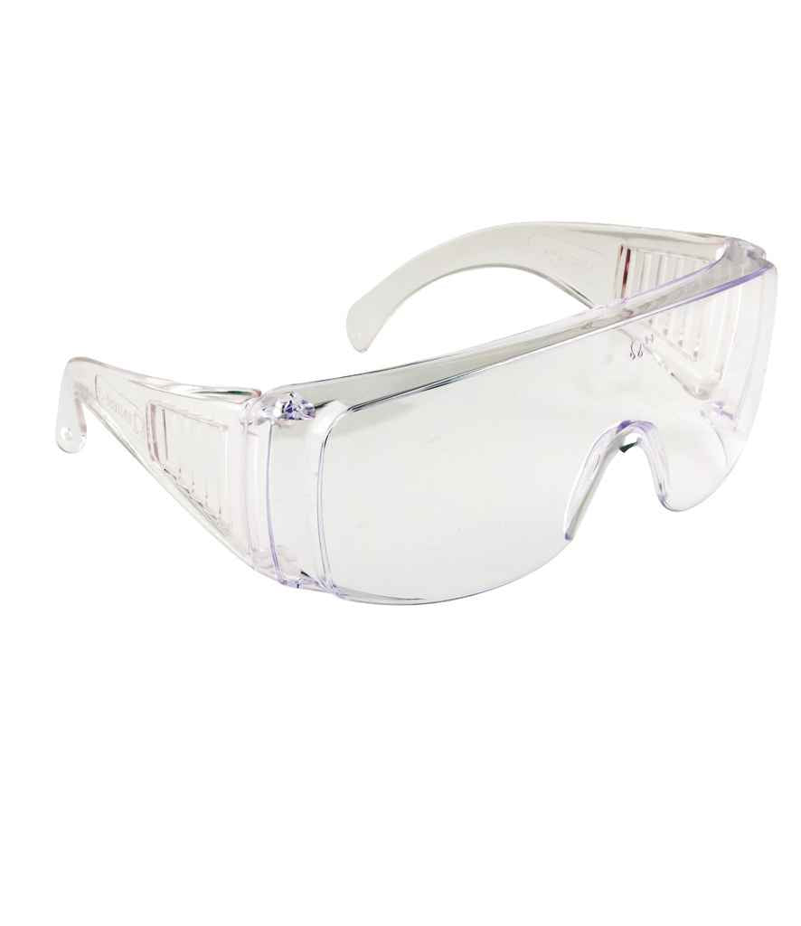 Portwest Visitor Safety Spectacles in ONE Clear by Portwest — Custom branded clothing by Print Press, featuring premium embroidery produced in our specialist print lab in the UK.