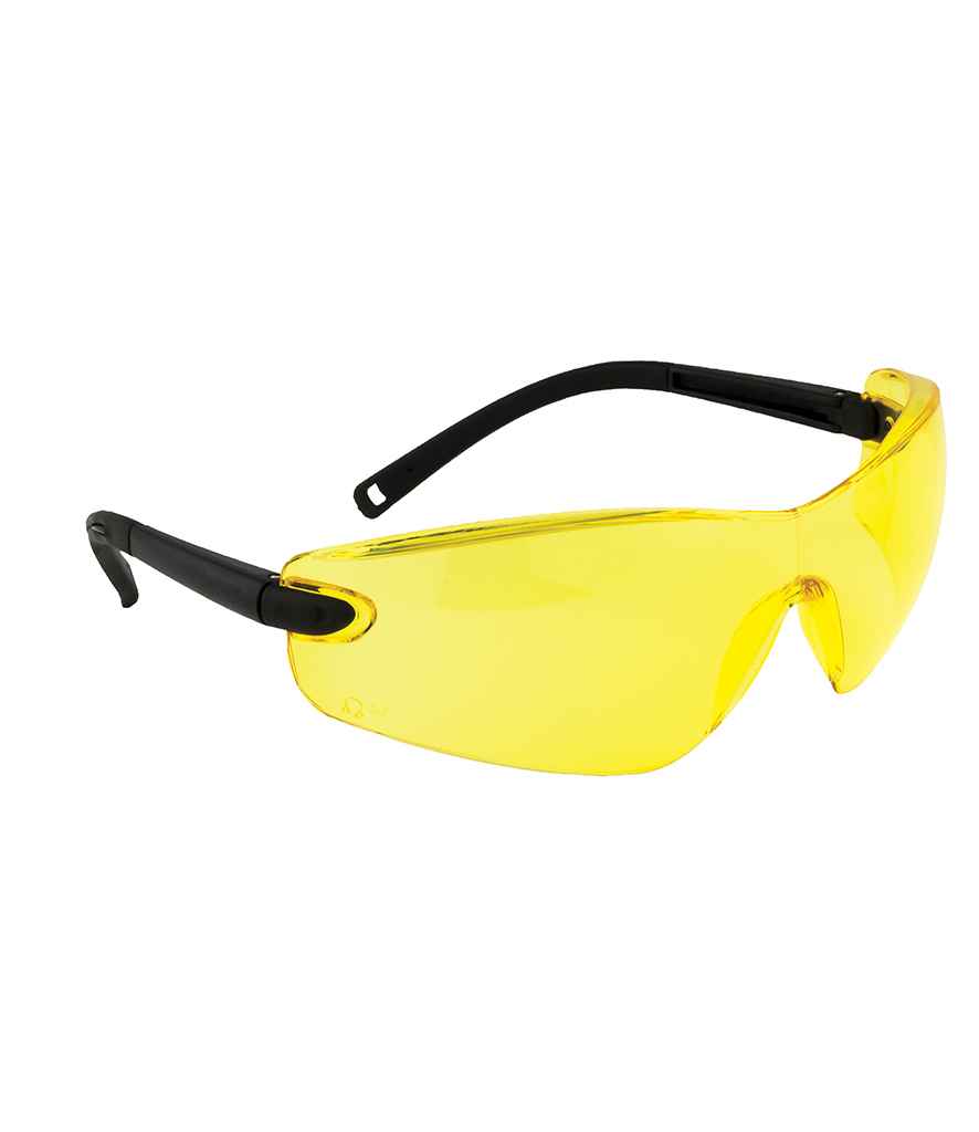 Portwest Profile Safety Spectacles in ONE Amber by Portwest — Custom branded clothing by Print Press, featuring premium embroidery produced in our specialist print lab in the UK.