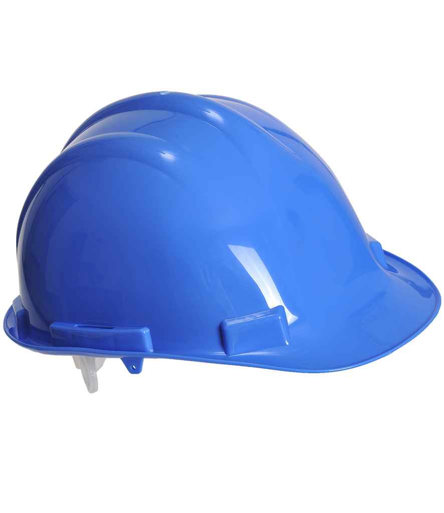 Portwest Endurance Safety Hard Hat in ONE Blue by Portwest — Custom branded clothing by Print Press, featuring premium embroidery produced in our specialist print lab in the UK.