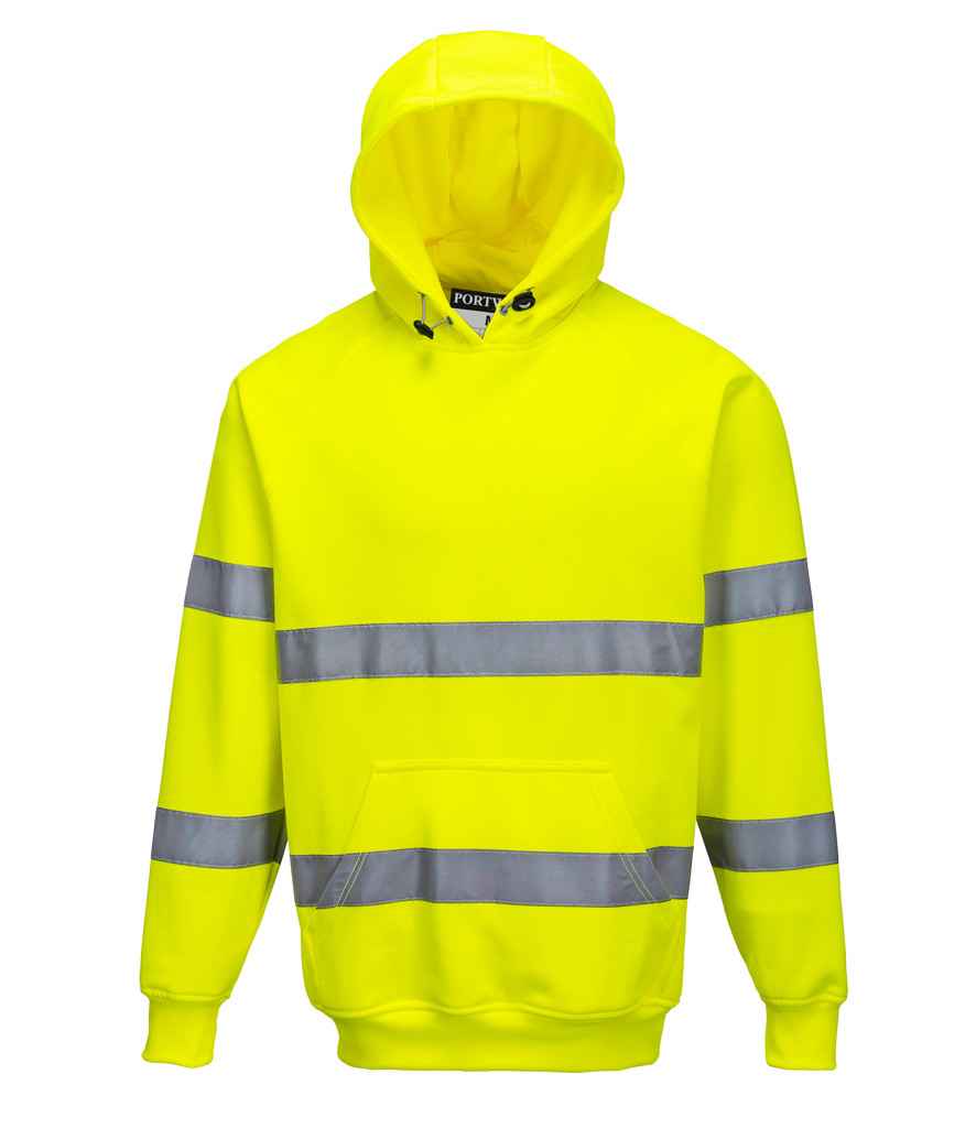 Portwest Hi-Vis Hoodie in by Portwest — Custom branded clothing by Print Press, featuring premium embroidery produced in our specialist print lab in the UK.