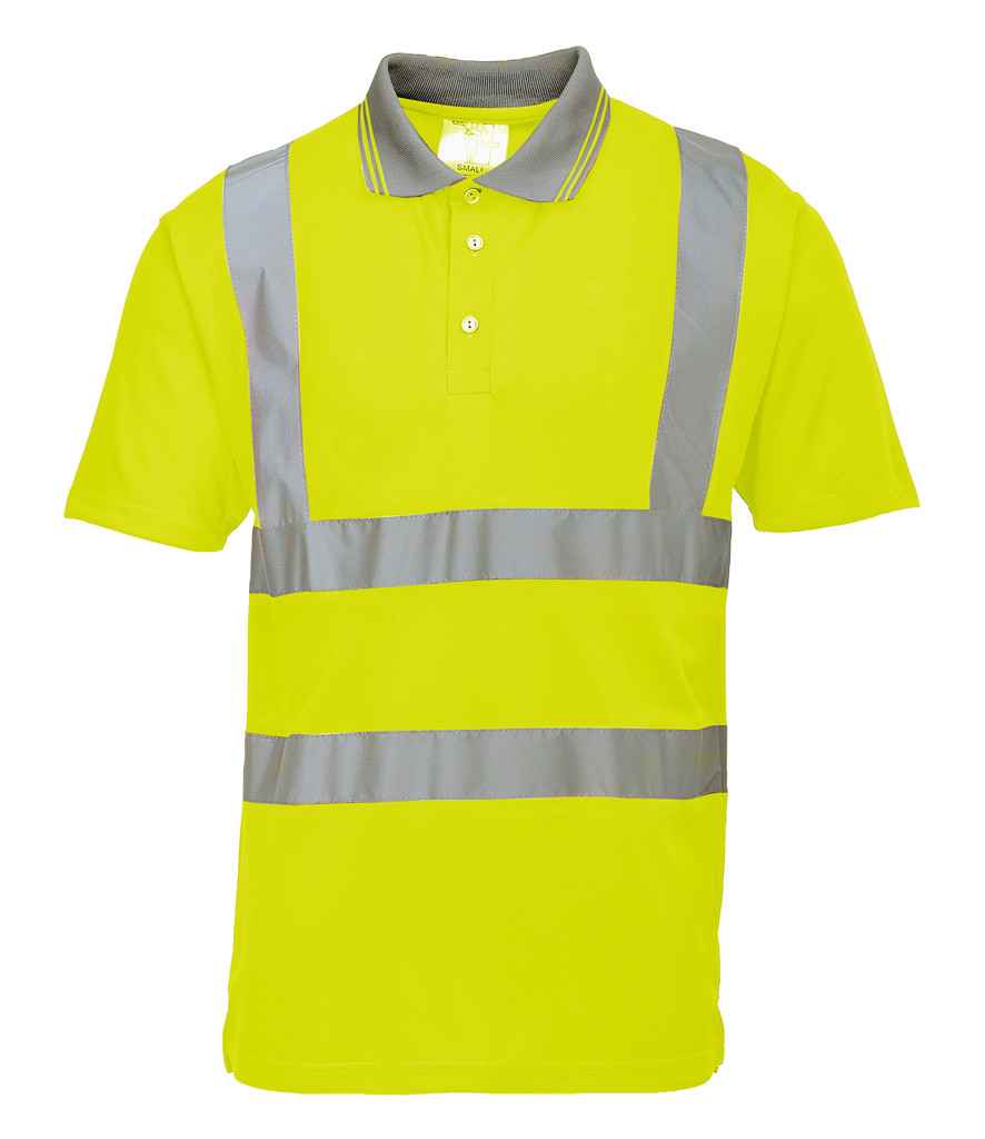 Portwest Hi-Vis Polo Shirt in by Portwest — Custom branded clothing by Print Press, featuring premium embroidery produced in our specialist print lab in the UK.