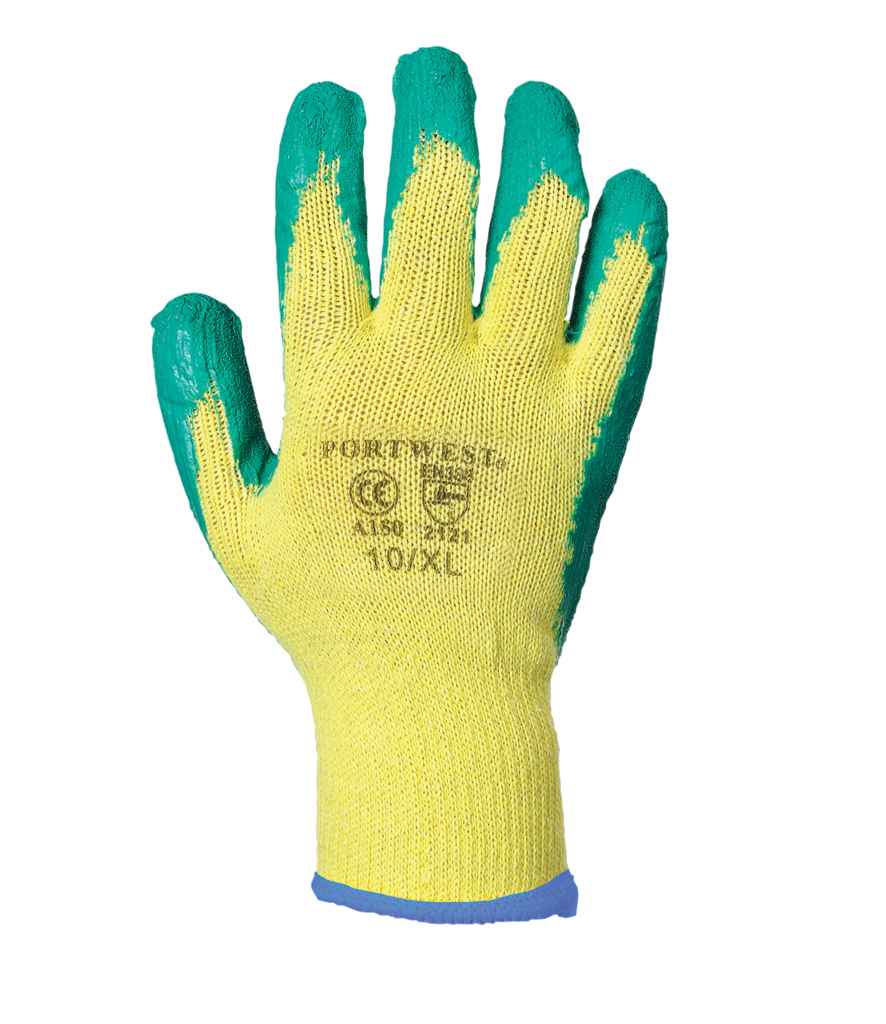 Portwest Fortis Grip Gloves in Green by Portwest — Custom branded clothing by Print Press, featuring premium embroidery produced in our specialist print lab in the UK.