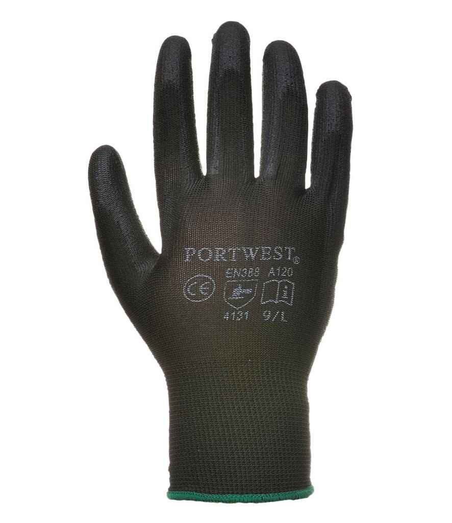 Portwest PU Palm Gloves in by Portwest — Custom branded clothing by Print Press, featuring premium embroidery produced in our specialist print lab in the UK.