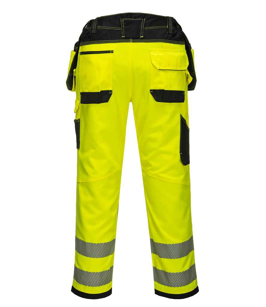 Portwest PW3 Hi-Vis Trousers in by Portwest — Custom branded clothing by Print Press, featuring premium embroidery produced in our specialist print lab in the UK.