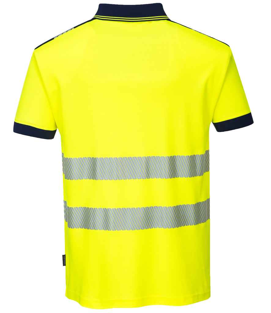 Portwest PW3 Hi-Vis Polo Shirt in by Portwest — Custom branded clothing by Print Press, featuring premium embroidery produced in our specialist print lab in the UK.