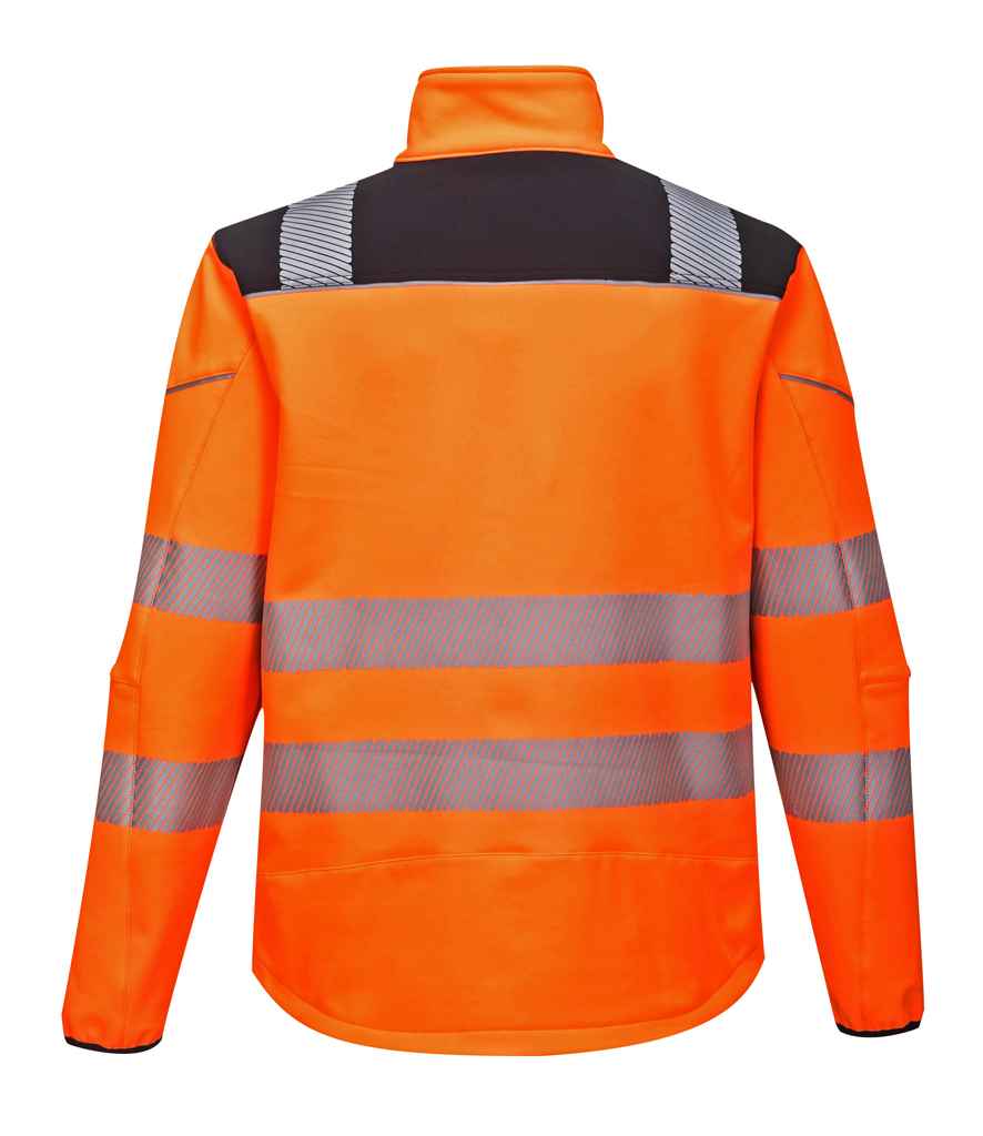 Portwest PW3 Hi-Vis Soft Shell Jacket in by Portwest — Custom branded clothing by Print Press, featuring premium embroidery produced in our specialist print lab in the UK.