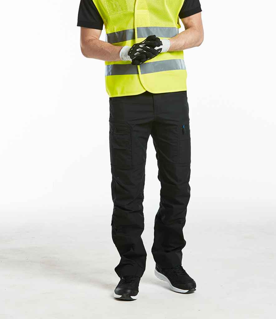 Portwest KX3 Cargo Trousers in Black by Portwest — Custom branded clothing by Print Press, featuring premium embroidery produced in our specialist print lab in the UK.