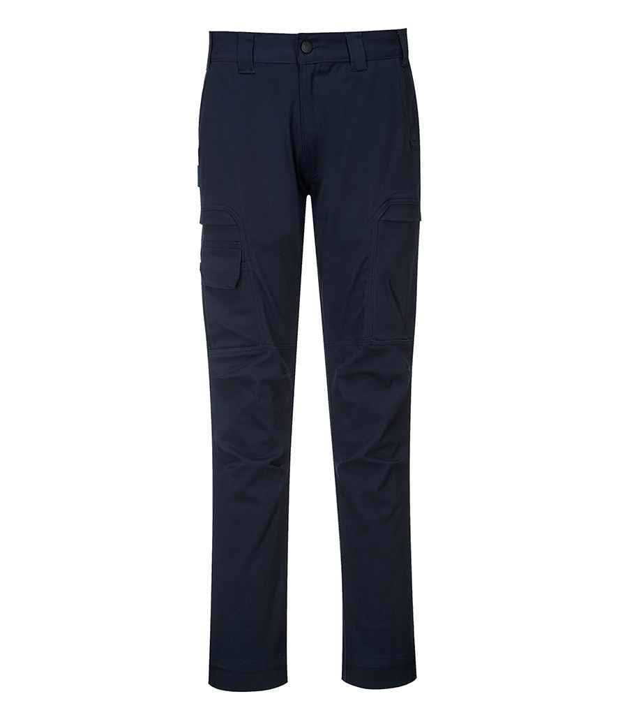 Portwest KX3 Cargo Trousers in Dark Navy by Portwest — Custom branded clothing by Print Press, featuring premium embroidery produced in our specialist print lab in the UK.