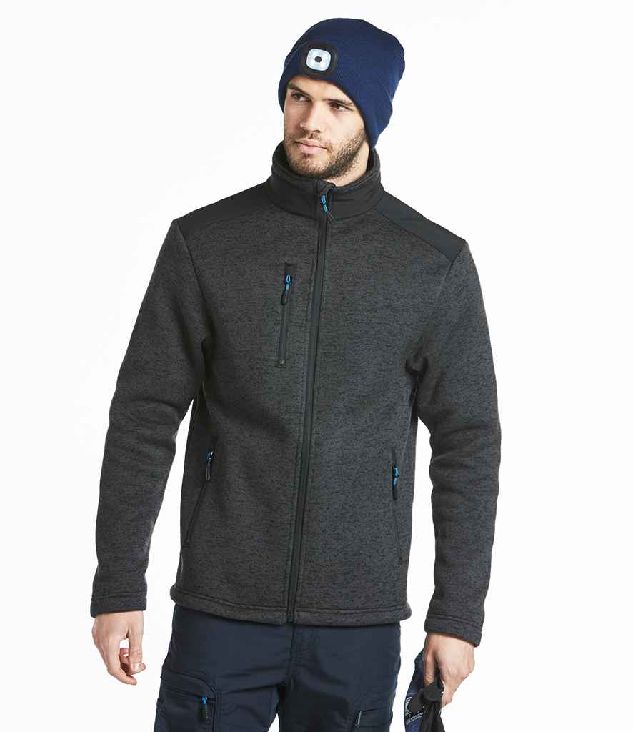 Portwest KX3 Performance Fleece Jacket in Grey Marl by Portwest — Custom branded clothing by Print Press, featuring premium embroidery produced in our specialist print lab in the UK.
