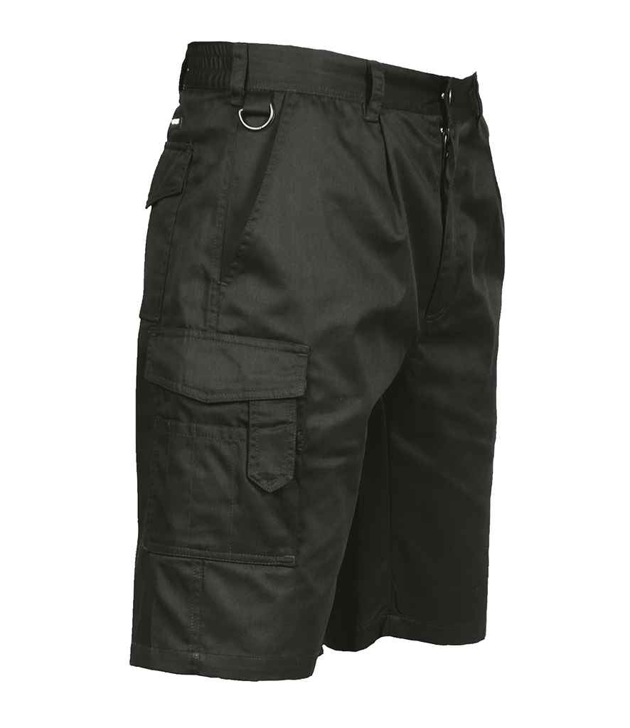 Portwest Combat Shorts in Black by Portwest — Custom branded clothing by Print Press, featuring premium embroidery produced in our specialist print lab in the UK.