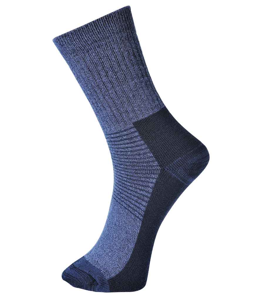 Portwest Thermal Socks in 6-9 size Blue by Portwest — Custom branded clothing by Print Press, featuring premium embroidery produced in our specialist print lab in the UK.