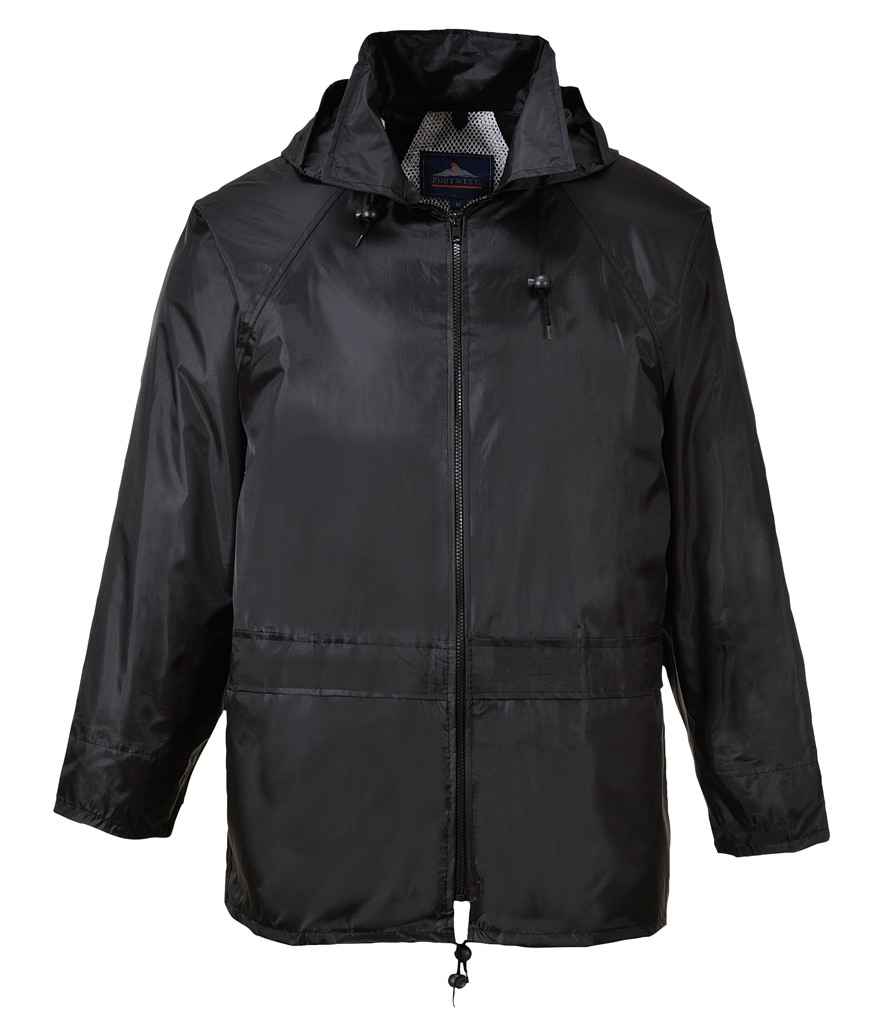 Portwest Classic Rain Jacket in by Portwest — Custom branded clothing by Print Press, featuring premium embroidery produced in our specialist print lab in the UK.