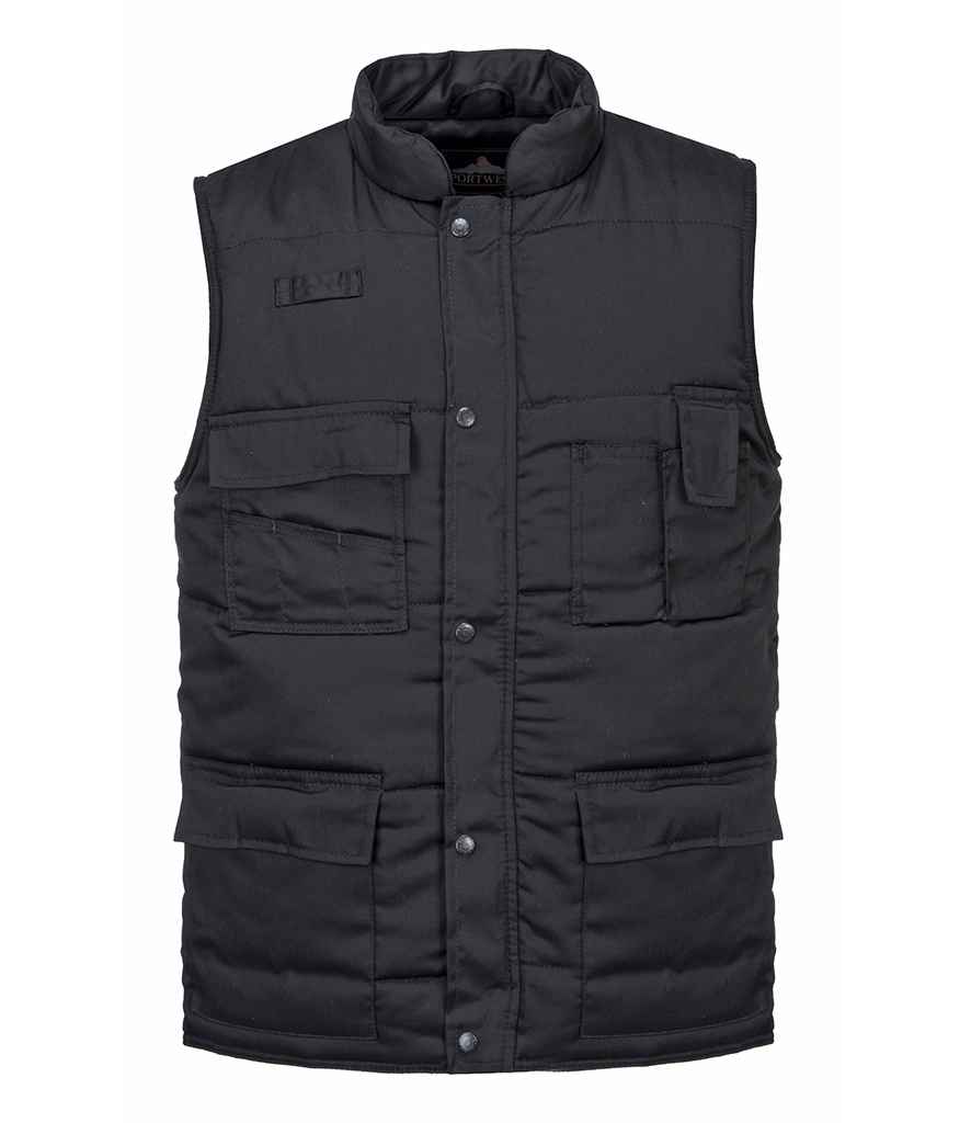 Portwest Shetland Bodywarmer in by Portwest — Custom branded clothing by Print Press, featuring premium embroidery produced in our specialist print lab in the UK.