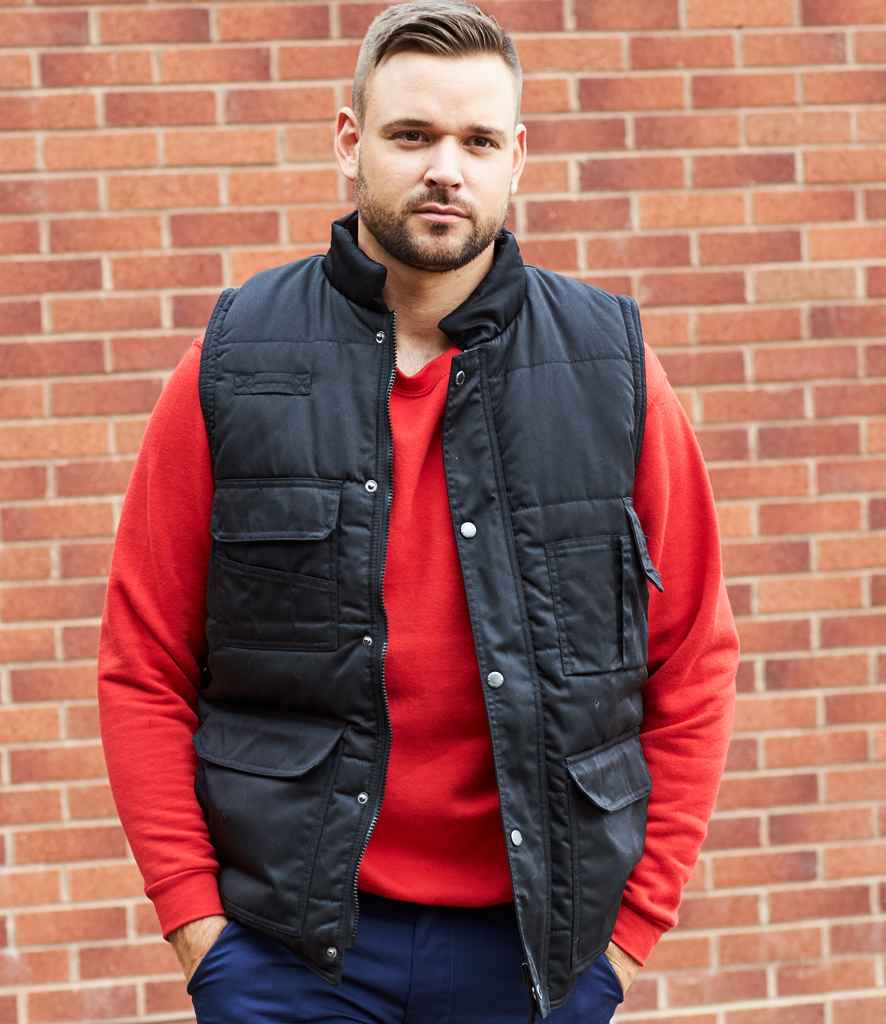 Portwest Shetland Bodywarmer in Black by Portwest — Custom branded clothing by Print Press, featuring premium embroidery produced in our specialist print lab in the UK.