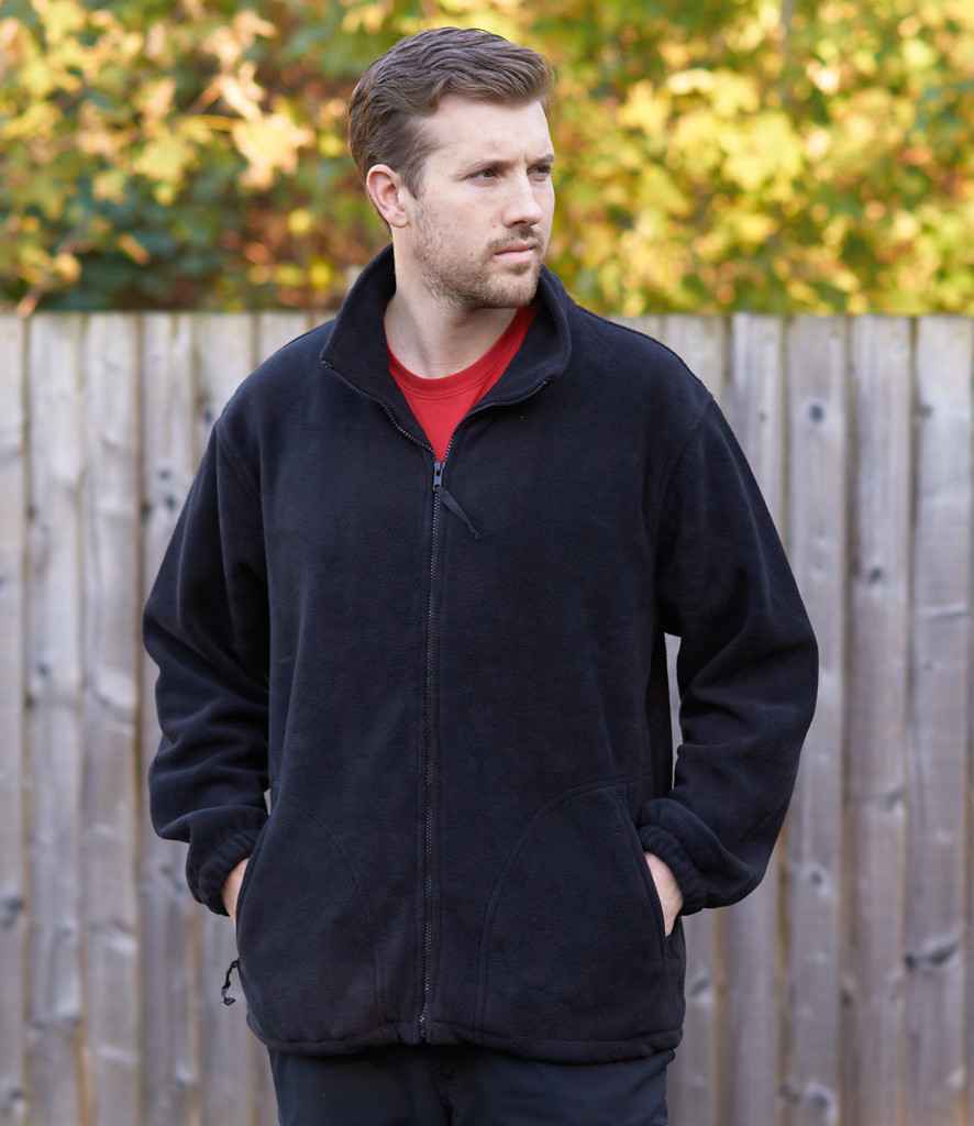 Argyll Heavy Fleece Jacket in Navy by Portwest — Custom branded clothing by Print Press, featuring premium embroidery produced in our specialist print lab in the UK.