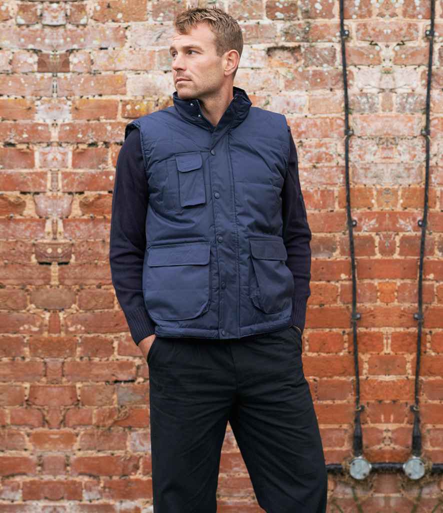 Portwest Classic Bodywarmer in Navy by Portwest — Custom branded clothing by Print Press, featuring premium embroidery produced in our specialist print lab in the UK.