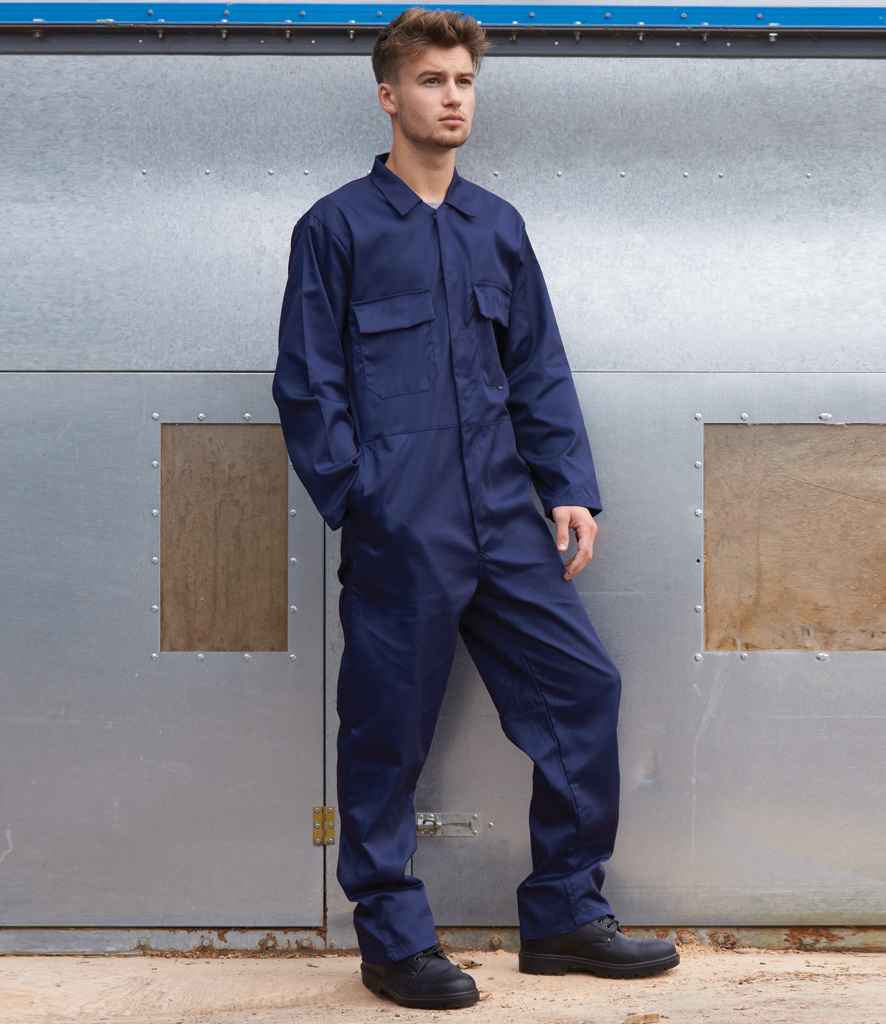 Portwest Euro Work Coverall in Navy by Portwest — Custom branded clothing by Print Press, featuring premium embroidery produced in our specialist print lab in the UK.
