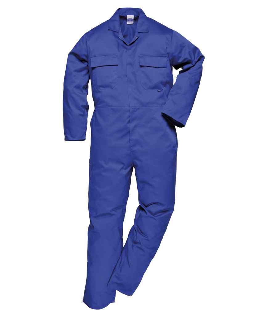 Portwest Euro Work Coverall in R Royal Blue by Portwest — Custom branded clothing by Print Press, featuring premium embroidery produced in our specialist print lab in the UK.