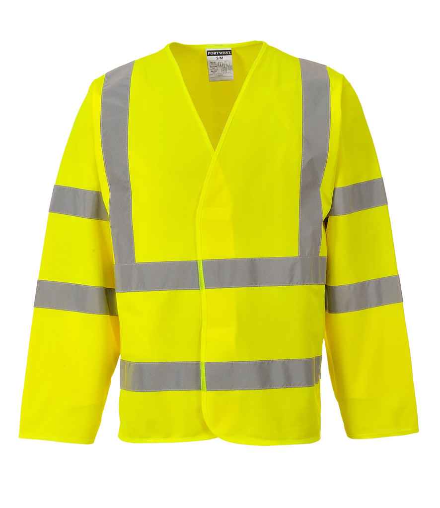 Portwest Hi-Vis Two Band and Braces Jacket in by Portwest — Custom branded clothing by Print Press, featuring premium embroidery produced in our specialist print lab in the UK.