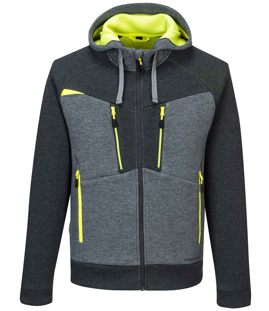 Portwest DX4 Zipped Hoodie in Metal Grey by Portwest — Custom branded clothing by Print Press, featuring premium embroidery produced in our specialist print lab in the UK.