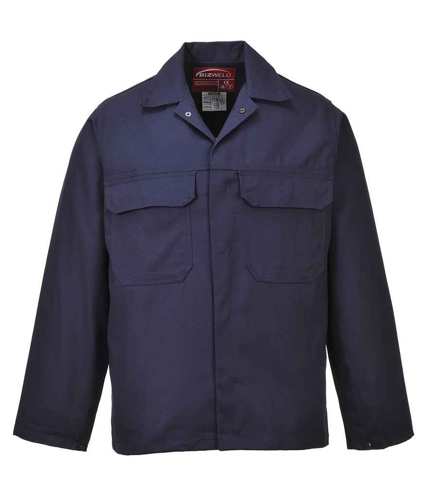 Portwest Bizweld Flame Resistant Jacket in by Portwest — Custom branded clothing by Print Press, featuring premium embroidery produced in our specialist print lab in the UK.