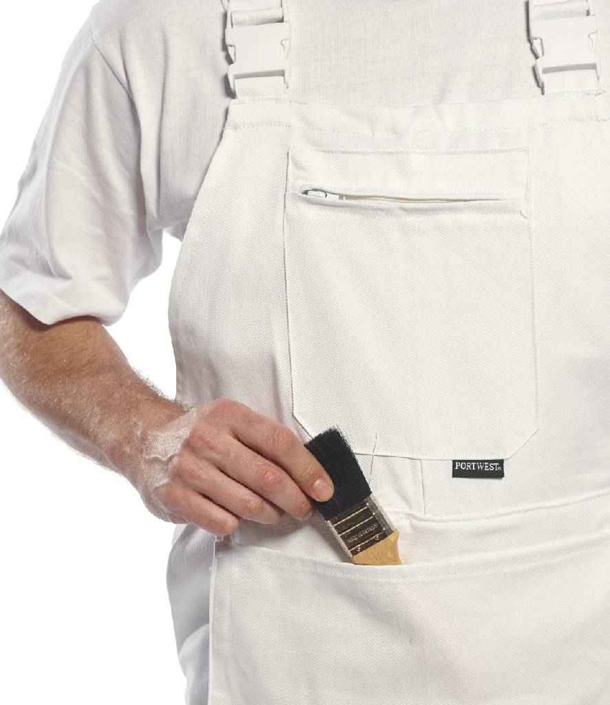 Portwest Bolton Painters Bib N Brace in by Portwest — Custom branded clothing by Print Press, featuring premium embroidery produced in our specialist print lab in the UK.