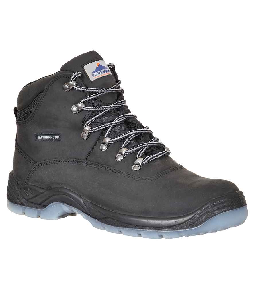 Portwest Steelite All Weather S3 Boots in Black by Portwest — Custom branded clothing by Print Press, featuring premium embroidery produced in our specialist print lab in the UK.