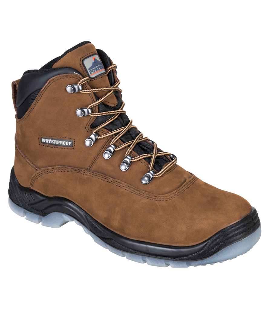 Portwest Steelite All Weather S3 Boots in Brown by Portwest — Custom branded clothing by Print Press, featuring premium embroidery produced in our specialist print lab in the UK.