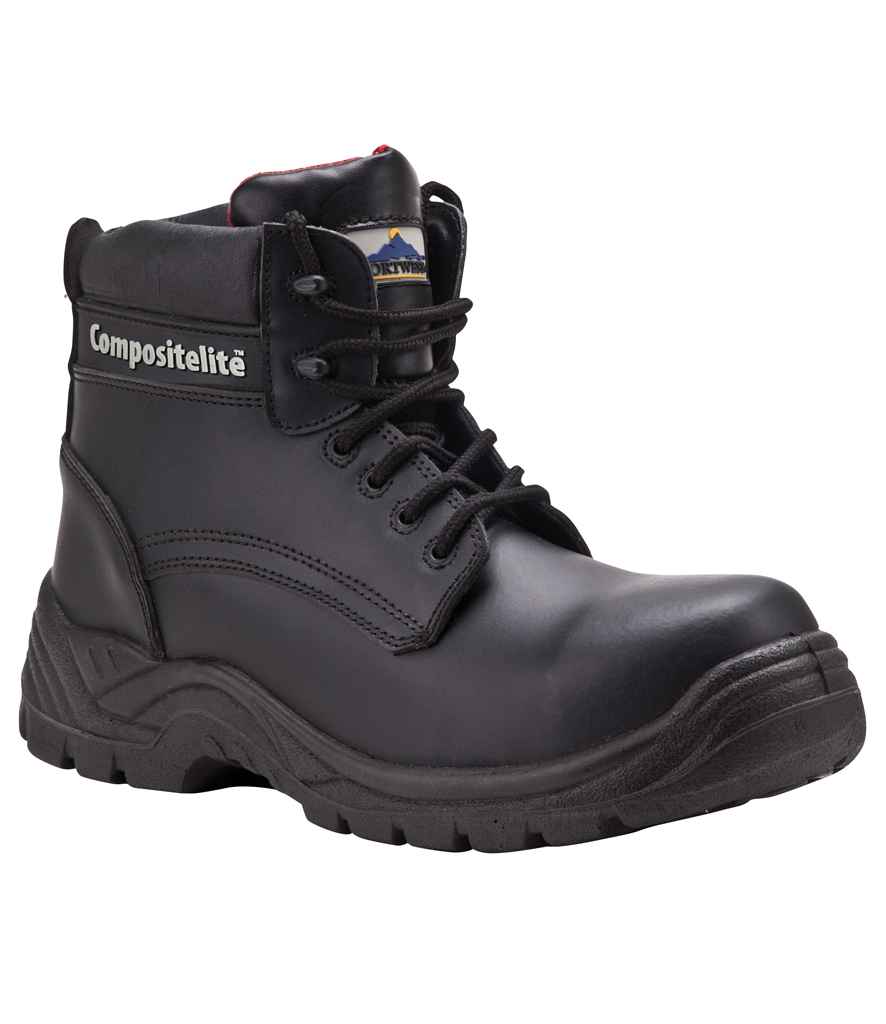 Portwest Compositelite Thor S3 Boots in Black by Portwest — Custom branded clothing by Print Press, featuring premium embroidery produced in our specialist print lab in the UK.